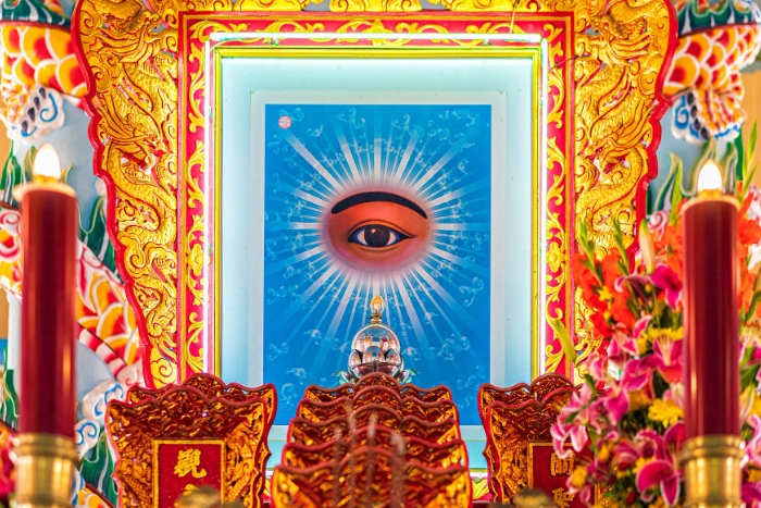 The omnipotent Divine Eye - symbol of Cao Dai religion